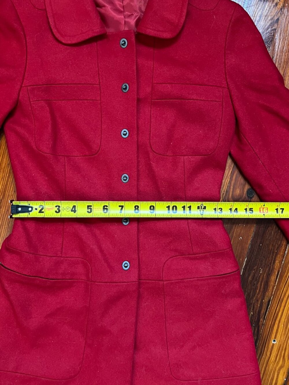 Red Wool Coat - Picture 6 of 12